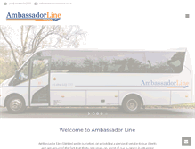 Tablet Screenshot of ambassadorline.co.uk